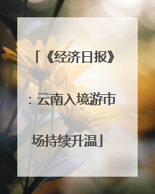 《经济日报》：云南入境游市场持续升温