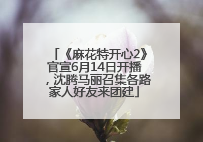 《麻花特开心2》官宣6月14日开播，沈腾马丽召集各路家人好友来团建