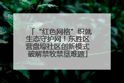 “红色网格”织就生态守护网！东胜区营盘壕社区创新模式破解禁牧禁垦难题