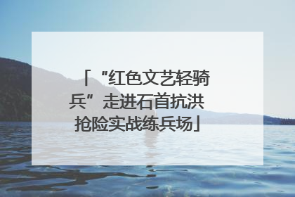 “红色文艺轻骑兵”走进石首抗洪抢险实战练兵场