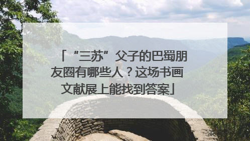 “三苏”父子的巴蜀朋友圈有哪些人？这场书画文献展上能找到答案