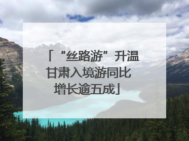 “丝路游”升温 甘肃入境游同比增长逾五成