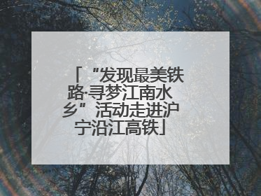 “发现最美铁路·寻梦江南水乡”活动走进沪宁沿江高铁