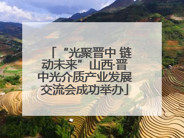 “光聚晋中 链动未来”山西·晋中光介质产业发展交流会成功举办