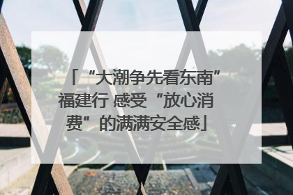 “大潮争先看东南”福建行 感受“放心消费”的满满安全感