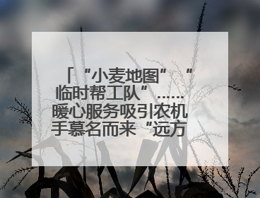 “小麦地图”“临时帮工队”……暖心服务吸引农机手慕名而来“远方的家”