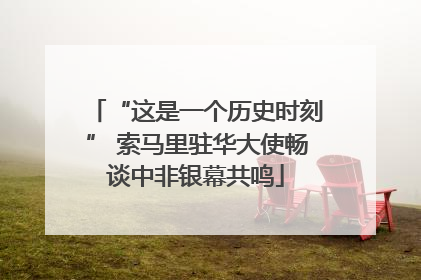 “这是一个历史时刻” 索马里驻华大使畅谈中非银幕共鸣