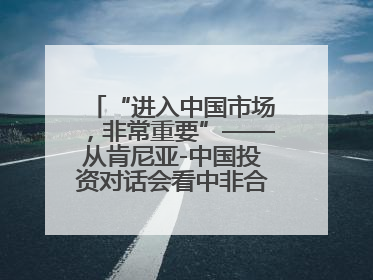 “进入中国市场，非常重要”——从肯尼亚-中国投资对话会看中非合作机遇