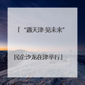 “遇天津·见未来”民企沙龙在津举行