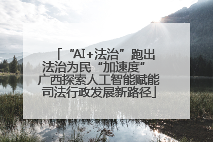 “AI+法治”跑出法治为民“加速度” 广西探索人工智能赋能司法行政发展新路径