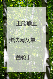 王欣瑜止步法网女单首轮