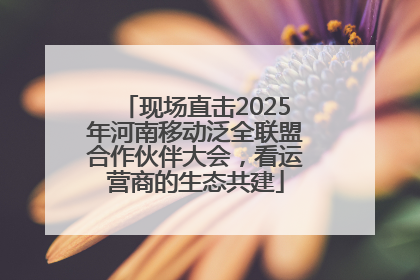 现场直击2025年河南移动泛全联盟合作伙伴大会，看运营商的生态共建