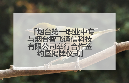 烟台第一职业中专与烟台智飞通信科技有限公司举行合作签约暨揭牌仪式