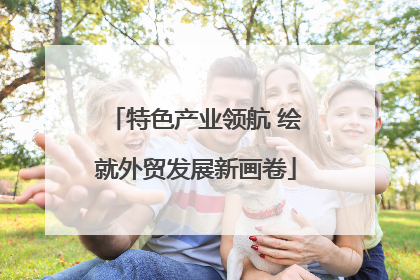 特色产业领航 绘就外贸发展新画卷