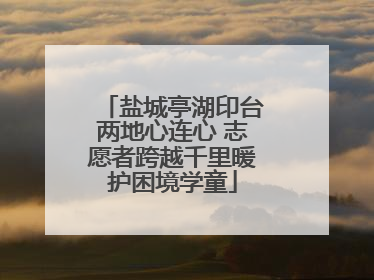 盐城亭湖印台两地心连心 志愿者跨越千里暖护困境学童