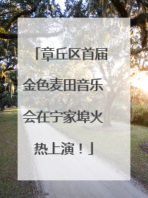 章丘区首届金色麦田音乐会在宁家埠火热上演！