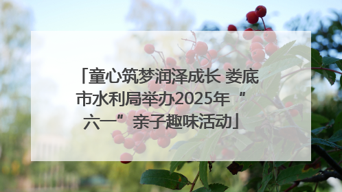 童心筑梦润泽成长 娄底市水利局举办2025年“六一”亲子趣味活动