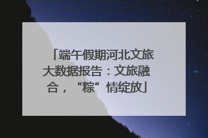 端午假期河北文旅大数据报告：文旅融合，“粽”情绽放