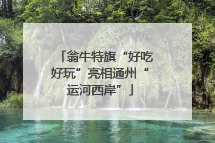 翁牛特旗“好吃好玩”亮相通州“运河西岸”