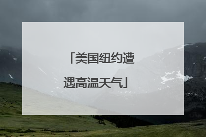 美国纽约遭遇高温天气
