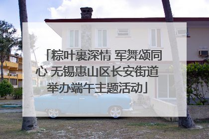 粽叶裹深情 军舞颂同心 无锡惠山区长安街道举办端午主题活动