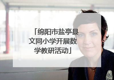 绵阳市盐亭县文同小学开展数学教研活动