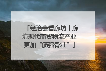 经洽会看廊坊丨廊坊现代商贸物流产业更加“筋强骨壮”