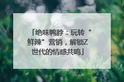 绝味鸭脖：玩转“鲜辣”营销，解锁Z世代的情感共鸣