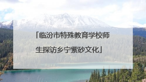 临汾市特殊教育学校师生探访乡宁紫砂文化