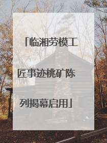 临湘劳模工匠事迹桃矿陈列揭幕启用