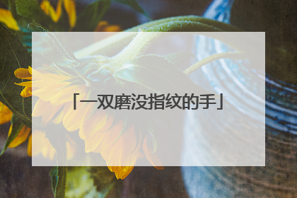 一双磨没指纹的手