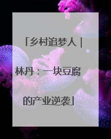 乡村追梦人｜林丹：一块豆腐的产业逆袭