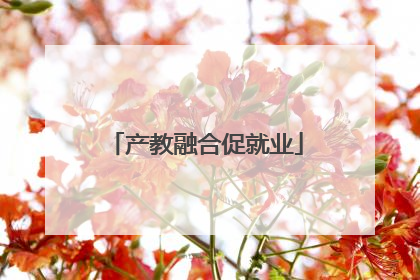 产教融合促就业