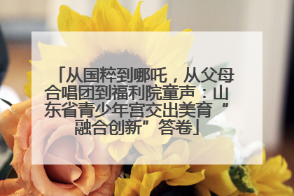 从国粹到哪吒，从父母合唱团到福利院童声：山东省青少年宫交出美育“融合创新”答卷