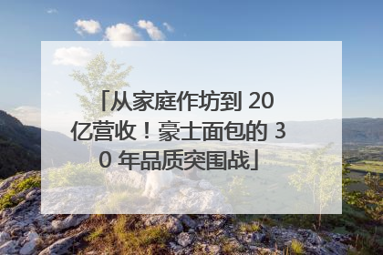 从家庭作坊到 20 亿营收！豪士面包的 30 年品质突围战