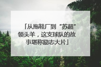 从拖鞋厂到“苏超”领头羊，这支球队的故事堪称励志大片