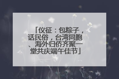 仪征：包粽子，话民俗，台湾同胞、海外归侨齐聚一堂共庆端午佳节