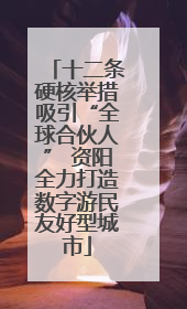十二条硬核举措吸引“全球合伙人” 资阳全力打造数字游民友好型城市