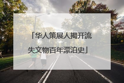 华人策展人揭开流失文物百年漂泊史
