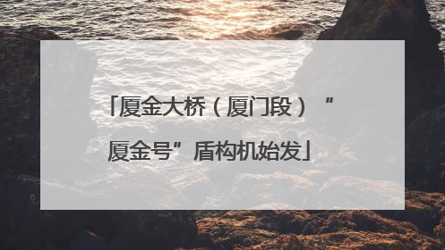 厦金大桥（厦门段）“厦金号”盾构机始发