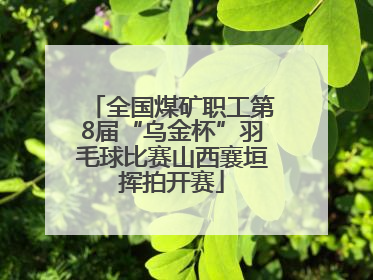 全国煤矿职工第8届“乌金杯”羽毛球比赛山西襄垣挥拍开赛