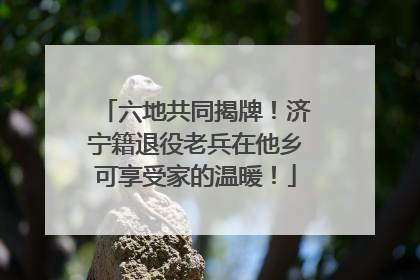 六地共同揭牌！济宁籍退役老兵在他乡可享受家的温暖！