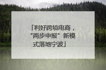 利好跨境电商，“两步申报”新模式落地宁波