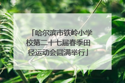 哈尔滨市铁岭小学校第二十七届春季田径运动会圆满举行
