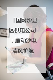国网沙县区供电公司：廉动沙电 清风护航