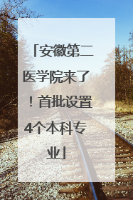 安徽第二医学院来了！首批设置4个本科专业