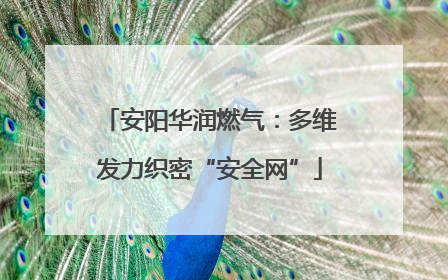 安阳华润燃气：多维发力织密“安全网”