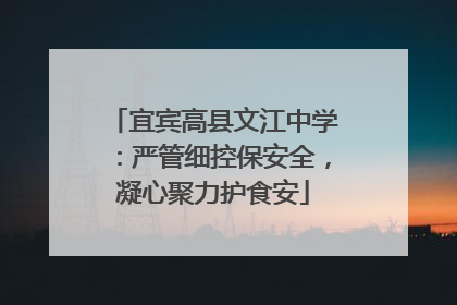 宜宾高县文江中学：严管细控保安全，凝心聚力护食安