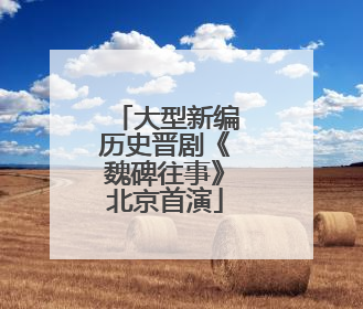 大型新编历史晋剧《魏碑往事》北京首演