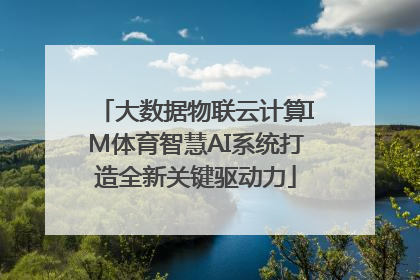 大数据物联云计算IM体育智慧AI系统打造全新关键驱动力